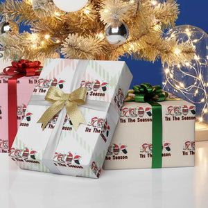 Funny Ice Hockey Christmas Gift Wrapping Paper Roll Tis The Season TS12 Print Your Wear