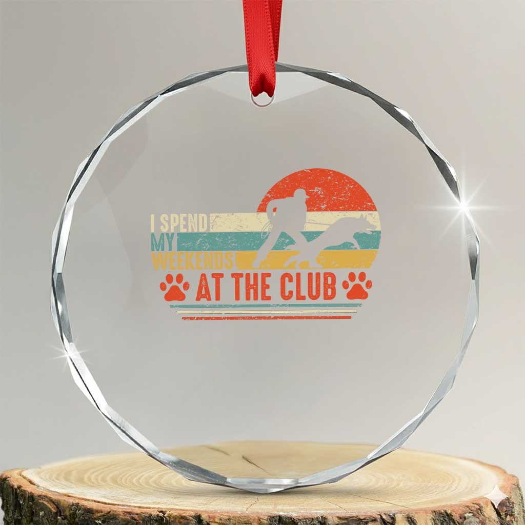 Funny IGP Bite Work Crystal Glass Ornament Schutzhund Dog Training TS10 Transparent Glass 3'' Circle Print Your Wear