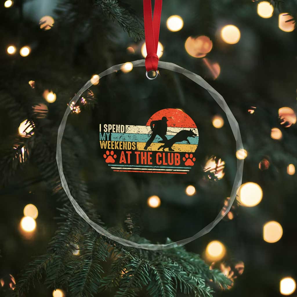Funny IGP Bite Work Crystal Glass Ornament Schutzhund Dog Training TS10 Print Your Wear