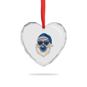 Funny Blue Bubble Santa Indianapolis Heart Crystal Glass Ornament Retro Nostalgic Christmas Holiday Gift TS02 Print Your Wear