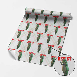 Funny Inflatable Portland Frog Resist Wrapping Paper Roll Freedom Protest TS02 Christmas Plaid Print Your Wear