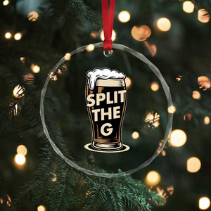 Funny Irish Beer Slit The G Crystal Glass Ornament Stout Beer Drinking Lover TS11 Print Your Wear