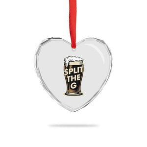 Funny Irish Beer Slit The G Heart Crystal Glass Ornament Stout Beer Drinking Lover TS11 Print Your Wear