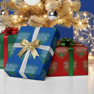 Funny Irish Pride Wrapping Paper Roll Some People Spend Their Whole Lives Trying To Be Awesome Others Are Born Irish TS11 Print Your Wear