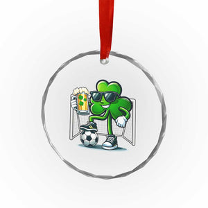 Funny Irish Shamrock Dabbing Soccer Crystal Glass Ornament St Patricks Day TS12 Print Your Wear