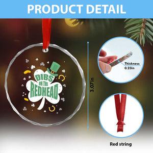 Funny Irish St Patricks Day Crystal Glass Ornament Prone To Shenanigans TS02 Print Your Wear