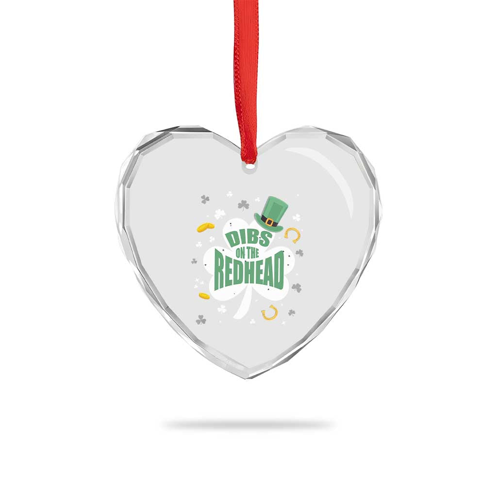 Funny Irish St Patricks Day Heart Crystal Glass Ornament Prone To Shenanigans TS02 Print Your Wear