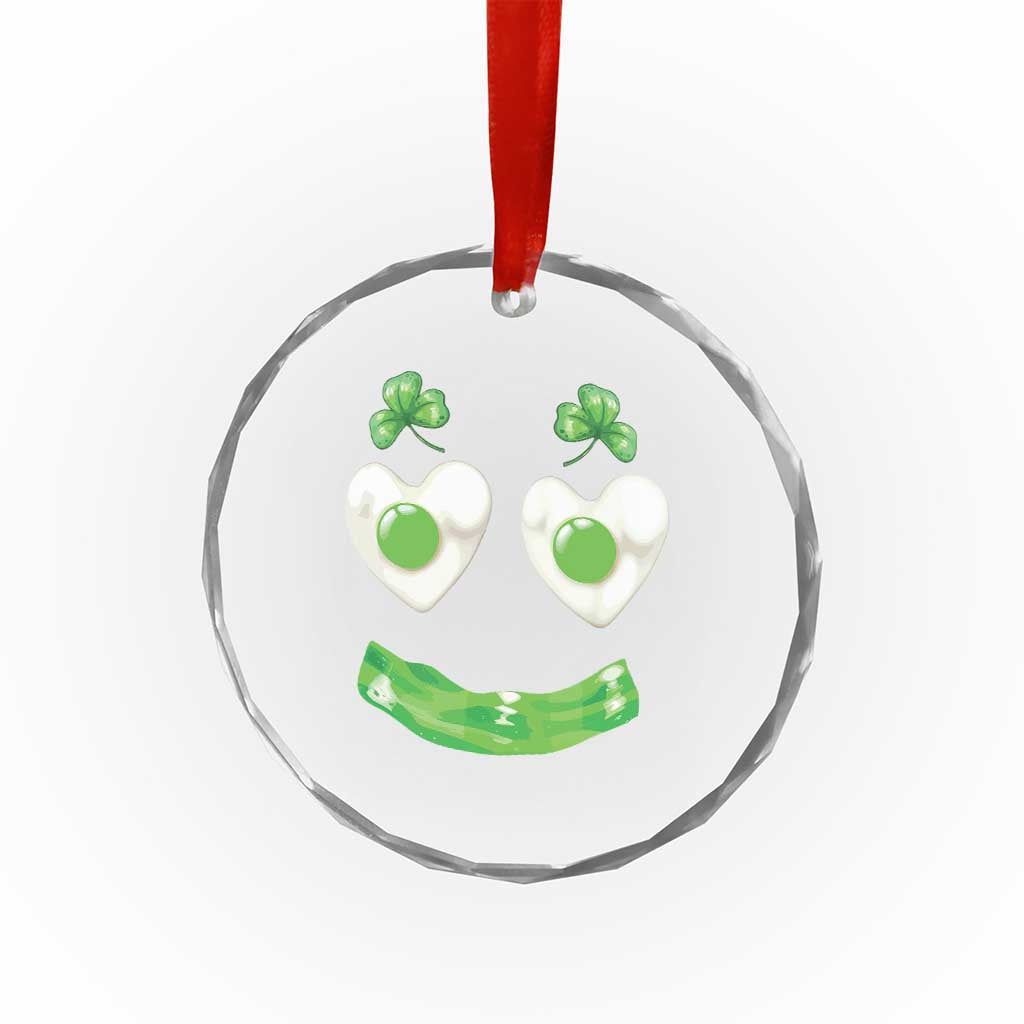 Funny Irish St Patricks Day Shamrock Crystal Glass Ornament Green Eggs Smile Brunch Breakfast TS10 Print Your Wear