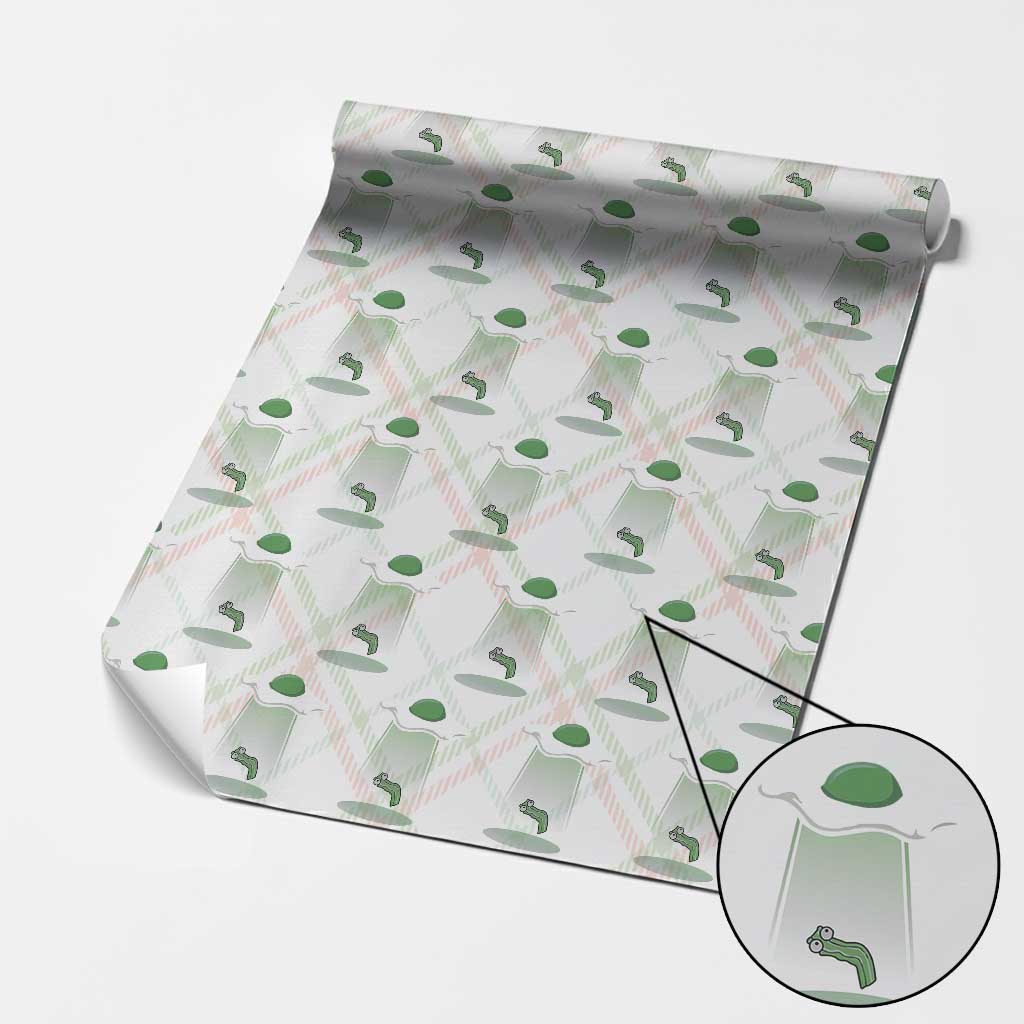 Funny Irish St Patricks Day Wrapping Paper Roll UFO Egg Bacon Abduction Funny TS10 Christmas Plaid Print Your Wear