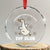 Funny IVF Crystal Glass Ornament Triggered Goose On The Loose Infertility Support Gift TS10 Transparent Glass 3'' Circle Print Your Wear