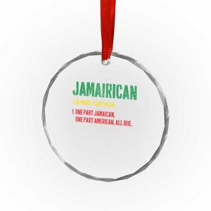 Funny Jamaican American Crystal Glass Ornament Retro Jamairican Roots TS10 Print Your Wear