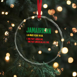 Funny Jamaican American Crystal Glass Ornament Retro Jamairican Roots TS10 Print Your Wear