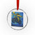 Funny Jesus Christian Motorcycle Crystal Glass Ornament Starry Night Van Gogh Biker TS14 Transparent Glass 3'' Circle Print Your Wear