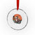 Funny Jesus Christian Motorcycle Crystal Glass Ornament When Life Throws You A Curve Lean Into It TS14 Transparent Glass 3'' Circle Print Your Wear