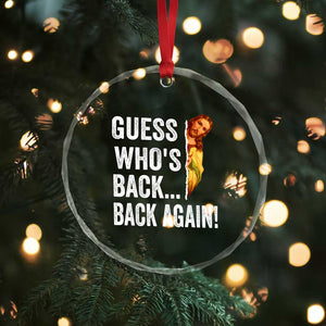 Funny Jesus Meme Quote Crystal Glass Ornament Easter Guess Whos Back Funny Religious TS10 Print Your Wear