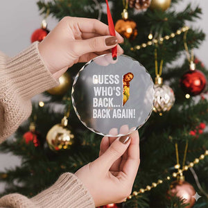 Funny Jesus Meme Quote Crystal Glass Ornament Easter Guess Whos Back Funny Religious TS10 Print Your Wear