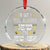 Funny Jewish Hanukkah Crystal Glass Ornament I'm Not Full Blooded Jew I'm Jewish Chanukah TS02 Transparent Glass 3'' Circle Print Your Wear
