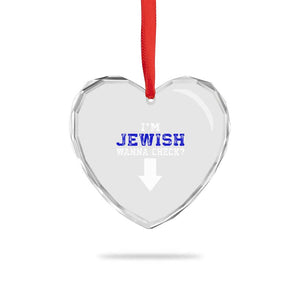 Funny Jewish Heart Crystal Glass Ornament Im Jewish Wanna Check TS10 Print Your Wear