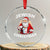 Funny Jewish Xmas Crystal Glass Ornament Santa Is Eating Chinese Food Hanukkah Hebrew TS11 Transparent Glass 3'' Circle Print Your Wear