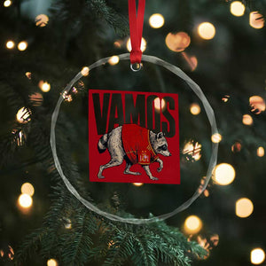 Funny Jimothy Vamos Spain Soccer Fans Parody Crystal Glass Ornament Seattle Raccoon Espana Champs Victory Celebration