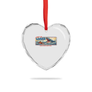 Funny Jonah And The Whale Heart Crystal Glass Ornament Christian Bible Get in Loser Were Doing Gods Will TS10 Print Your Wear