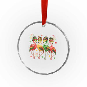 Funny Juneteenth Flamingos Squad Crystal Glass Ornament African American Heritage TS12 Print Your Wear