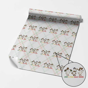 Funny Just A Free Silly Goose Wrapping Paper Roll Juneteenth Freedom Day