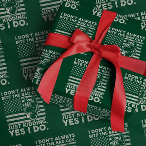 Funny K9 Wrapping Paper Roll Belgian Malinois American Flag Police Officer TS10 Green Print Your Wear