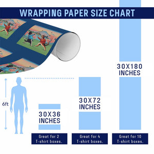 Funny Kendo Cat Wrapping Paper Roll Samurai Martial Arts TS14 Print Your Wear