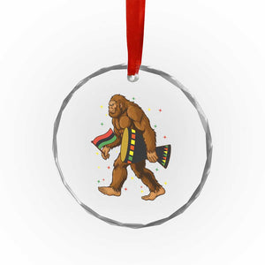 Funny Kwanzaa Bigfoot Lover Crystal Glass Ornament African American Holiday Gift TS12 Print Your Wear