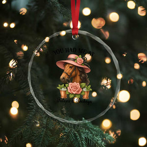 Funny Ky Derby Horse Racing Crystal Glass Ornament You Had Me At Juleps and Jockeys TS02 Print Your Wear