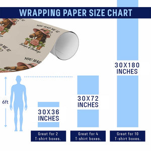 Funny Ky Derby Horse Racing Wrapping Paper Roll You Had Me At Juleps and Jockeys TS02 Print Your Wear