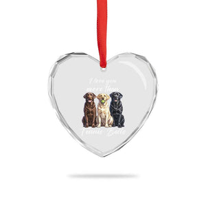 Funny Labrador Tennis Lover Heart Crystal Glass Ornament I Love You More Than Tennis Ball TS12 Print Your Wear
