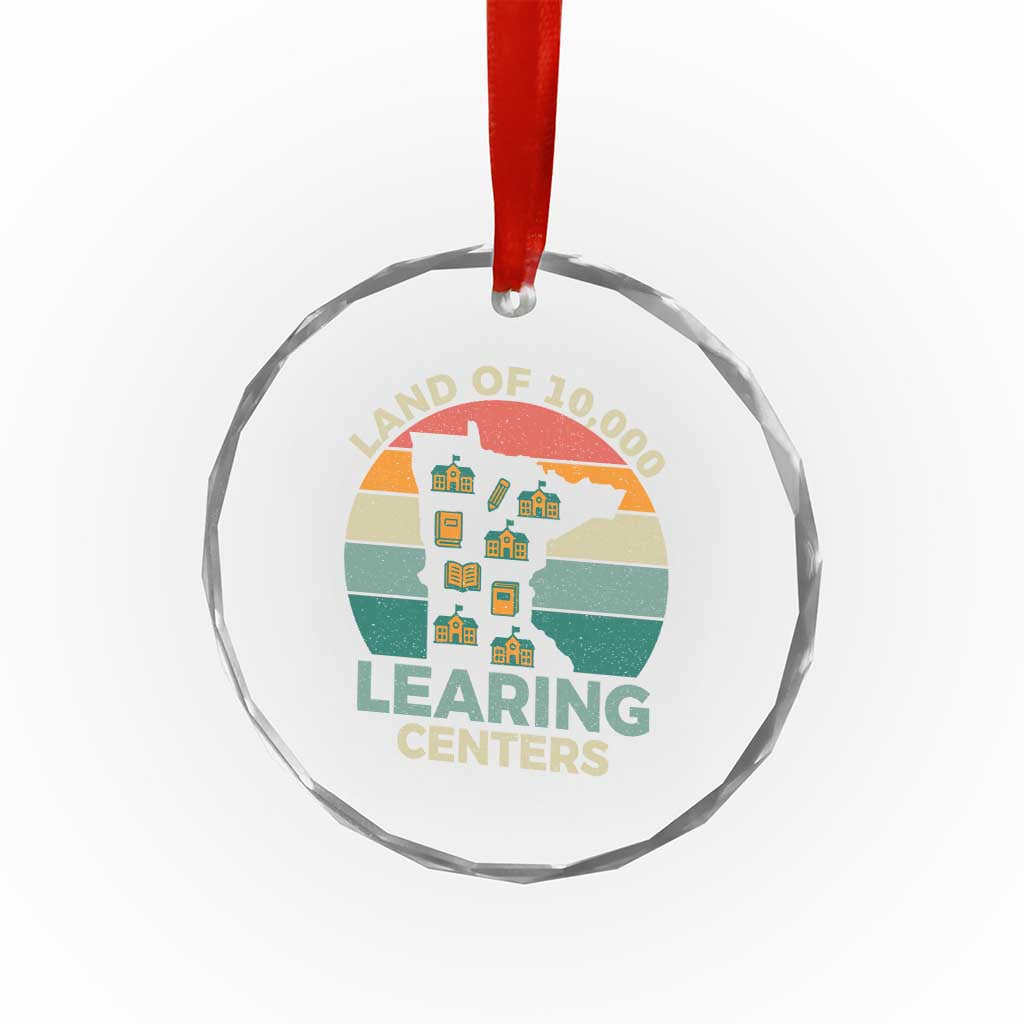 Funny Land Of 10000 Learing Center Crystal Glass Ornament Anti Scam Awareness TS11 Print Your Wear