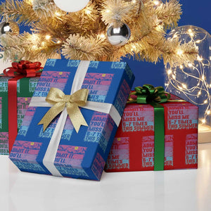 Funny Last Day Wrapping Paper Roll Admit It You Will Miss Me 6-7 Times This Summer TS10 Print Your Wear