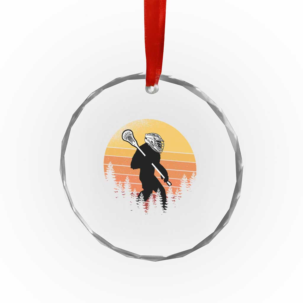 Funny Lax Bigfoot Crystal Glass Ornament Retro Vintage Sasquatch Lacrosse TS10 Print Your Wear