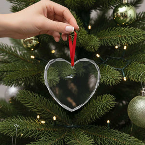 Funny Leave Me A Loon Nature Bird Lovers Heart Crystal Glass Ornament