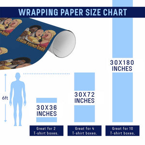 Funny Lemon Pound Cake Meme Wrapping Paper Roll Retro Edgy Music Humor Gift for Party Lovers TS02 Print Your Wear