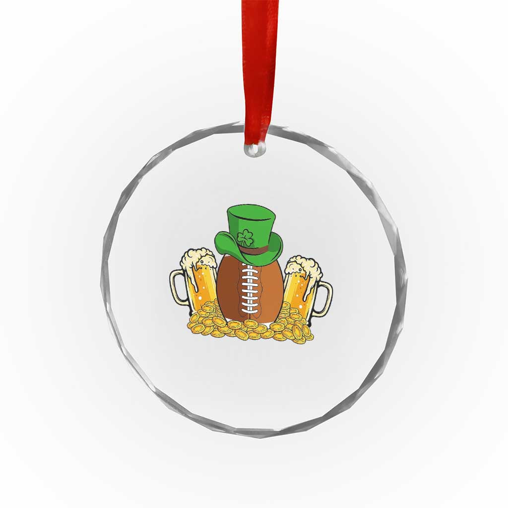 Funny Leprechaun Hat American Football Crystal Glass Ornament TS12 Print Your Wear