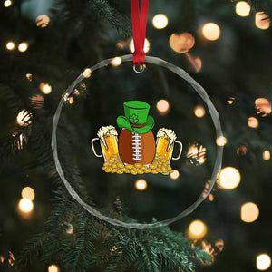 Funny Leprechaun Hat American Football Crystal Glass Ornament TS12 Print Your Wear