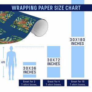 Funny Leprechaun Says Six Seven Wrapping Paper Roll St Patricks Day TS12 Print Your Wear