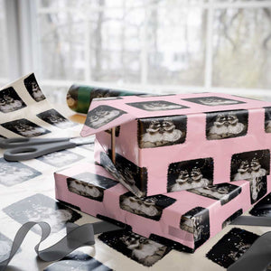 Funny Lesbian Raccoon Engagement Wrapping Paper Roll LGBTQ Pride Gift