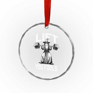 Funny Lift You Fools Crystal Glass Ornament Swole Wizard Weightlifting Bodybuilding Gym Fitness TS11 Print Your Wear