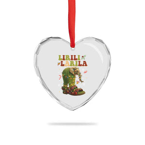 Funny Lirili Larila Italian Brainrot Meme Heart Crystal Glass Ornament Christmas Gift TS12 Print Your Wear