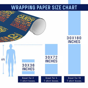 Funny Lollipop Van Gift Wrapping Paper Roll Creepy Adult I Gotta See The Candy First I'm Not Stupid TS10 Print Your Wear