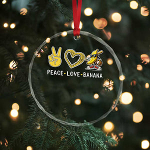 Funny Love Bananas Crystal Glass Ornament Cute Banana Gifts TS10 Print Your Wear