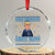 Funny Make Hanukkah Great Again Trump Crystal Glass Ornament TS09 Transparent Glass 3'' Circle Print Your Wear