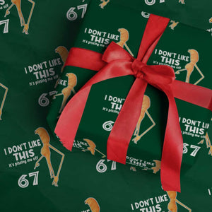 Funny Marcus The Worm 67 Meme Wrapping Paper Roll I Dont Like This Its Pissing Me Off TS11 Green Print Your Wear