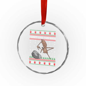 Funny Marcus The Worm Christmas Crystal Glass Ornament I Dont Like This Rock Xmas Meme TS11 Print Your Wear