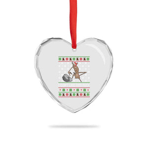 Funny Marcus The Worm Christmas Heart Crystal Glass Ornament I Dont Like This Rock Xmas Holiday TS11 Print Your Wear